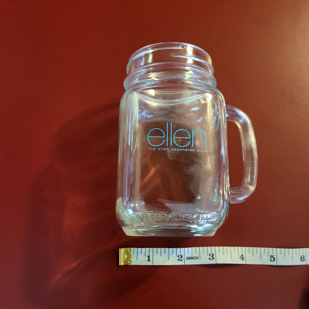The Ellen Degeneres Show Mason Jar Style Drinking Promotional Glass